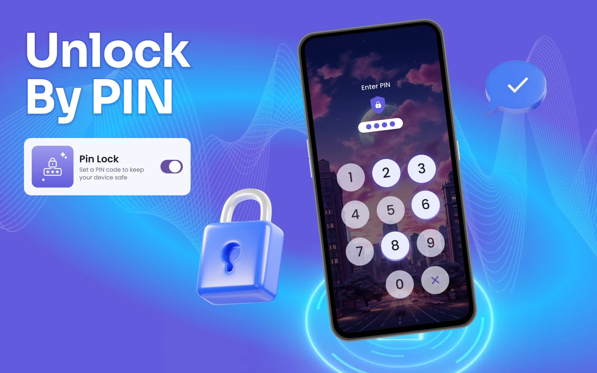 AI Voice Lock Screen: AI Note screenshot